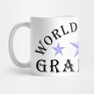 Worlds' Best Grandpa Blue Stars Mug
